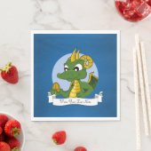 Groene draak cartoon servetten (Insitu)