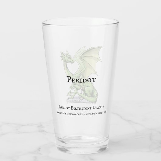 Groene draak: de geboortesteenperiode van augustus glas (Achterkant)