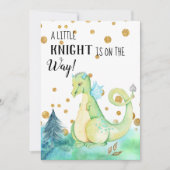 *~* Groene Draak - de Uitnodiging van het Baby sho (Voorkant)