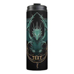 groene draak elegantie thermosbeker