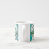 Groene Draak Fantasie Kunst Espresso Kop (Achterkant)