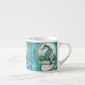 Groene Draak Fantasie Kunst Espresso Kop (Rechts)