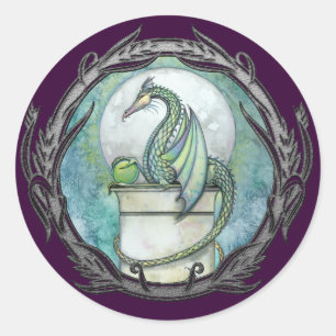 Groene Draak Gothische Fantasy Kunst Stickers
