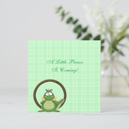 Groene draak kaart (Staand voorkant)