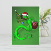 Groene draak kaart (Staand voorkant)