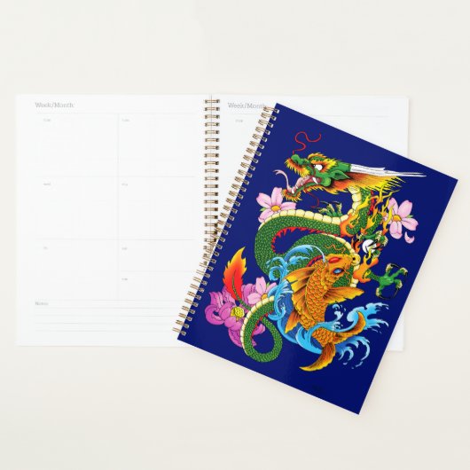 Groene Draak Koi Vis Planner (Display)