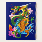 Groene Draak Koi Vis Planner (Achterkant)