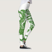 Groene draak Leggings vrouwen (Rechts)