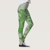 Groene draak Leggings vrouwen (Rechts)
