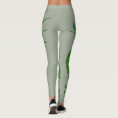 Groene draak Leggings vrouwen (Achterkant)