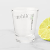 Groene draak met Keltische rand gepersonaliseerd Shot Glas (Achterkant)