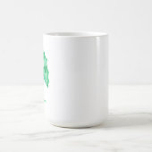 Groene Draak Met Klavertjes Koffiemok (Center)