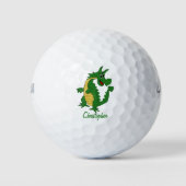 Groene Draak Ontwerp Golfballen (Voorkant)