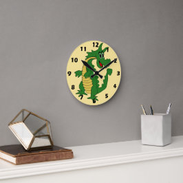 Groene Draak Ontwerp Ronde Klok