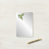 Groene Draak op Zilver Post-it® Notes (Op bureau)