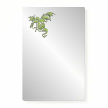 Groene Draak op Zilver