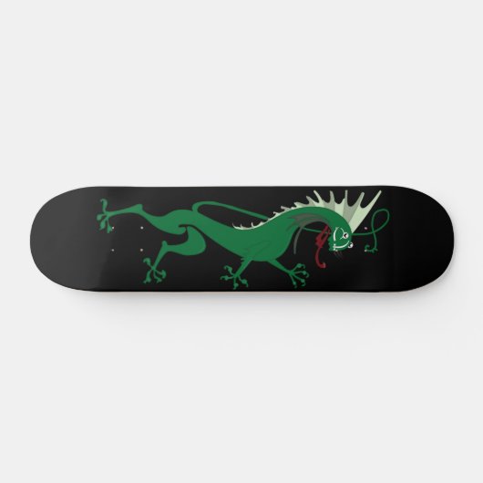 Groene draak persoonlijk skateboard (Horizontaal)