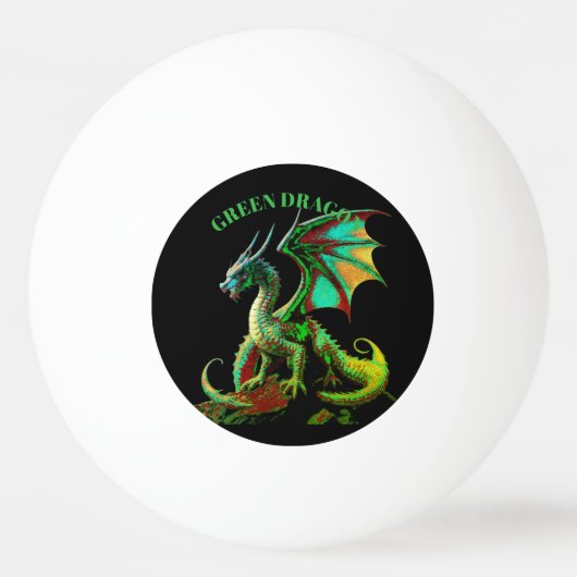GROENE DRAAK PINGPONGBAL (Voorkant)