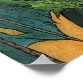 Groene draak poster (Hoek)