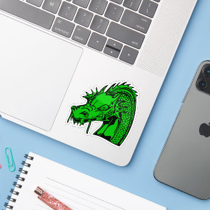 Groene draak sticker