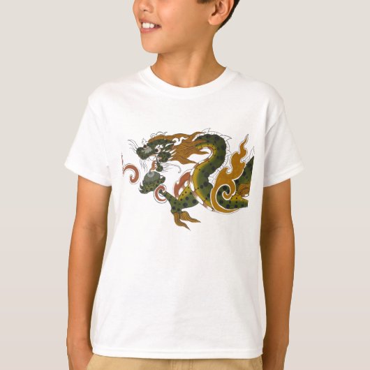 groene draak t-shirt (Voorkant)