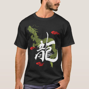 Groene draak T-shirt voor heren