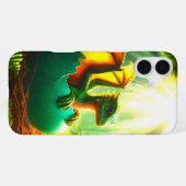 Groene Draak Telefoonhoes iPhone Hoesje (Achterkant horizontaal)