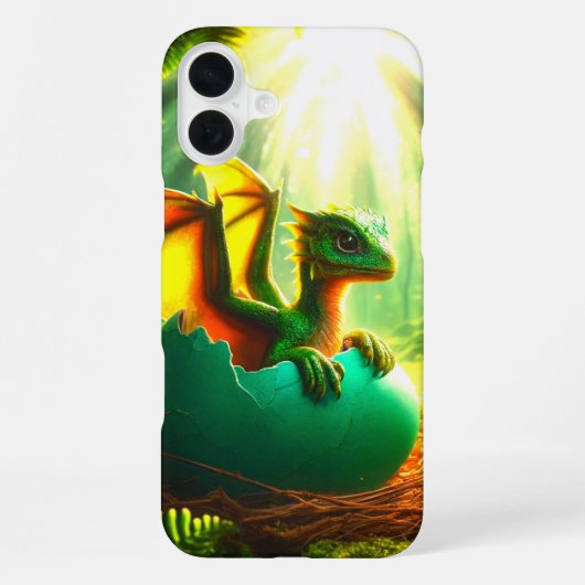Groene Draak Telefoonhoes iPhone Hoesje (Achterkant)