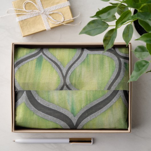 Groene draak tissuepapier (Geschenk)