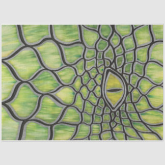 Groene draak tissuepapier