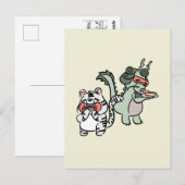 Groene draak witte tijger briefkaart (Voorkant / Achterkant)