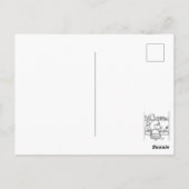 Groene draak witte tijger briefkaart (Achterkant)