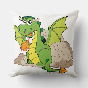 Groene Draak Worp Kussen