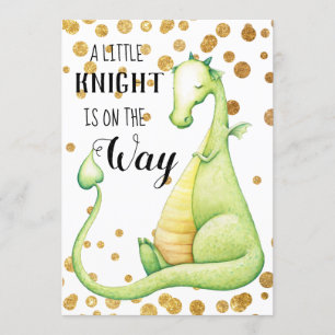 *~* Groene Dragon Baby Baby shower Uitnodiging