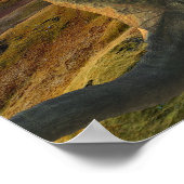 Groene dragon Fantasy Mountains Poster (Hoek)