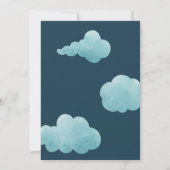 Groene Dragon kasteel baby shower Kaart (Achterkant)