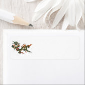 Groene Dragon retour adreslabel Etiket (Insitu)