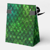 Groene Dragon Schalen Gouden Verjaardag Dank u Bedankdoosjes (Achterkant)