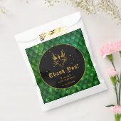 Groene Dragon Schalen Gouden Verjaardag Dank u Bedankzakje (Gezegeld)