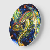 Groene Dragon Wall klok (Hoek)