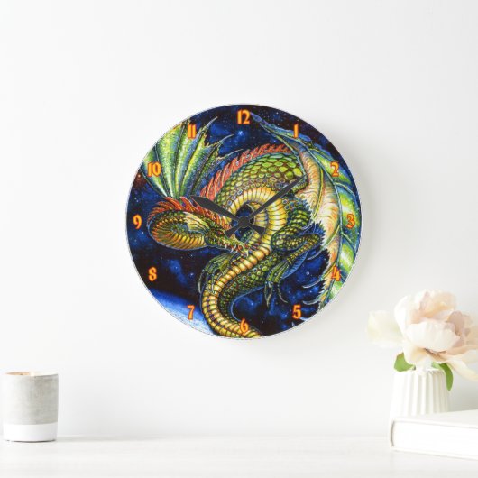 Groene Dragon Wall klok (Huis)