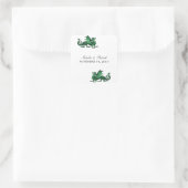 Groene Dragon Wedding Stickers (Tas)