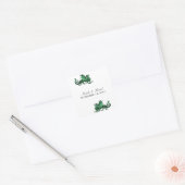 Groene Dragon Wedding Stickers (Envelop)