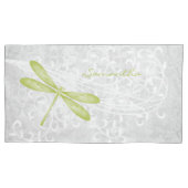 Groene Dragonfly - Aangepast Hoesje voor piloot Kussensloop (Voorkant-Links)