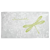 Groene Dragonfly - Aangepast Hoesje voor piloot Kussensloop (Voorkant-Rechts)