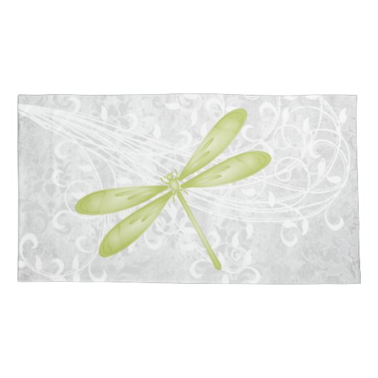 Groene Dragonfly - Aangepast Hoesje voor piloot Kussensloop (Achterkant-Links)