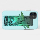 Groene Dragonfly en kikker in de Pond Case-Mate iPhone Case (Achterkant (horizontaal))