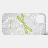Groene Dragonfly gepersonaliseerd Case-Mate iPhone Case (Achterkant (horizontaal))
