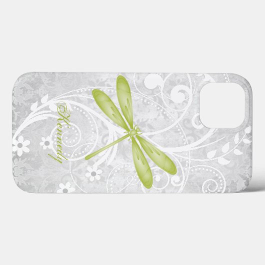 Groene Dragonfly gepersonaliseerd Case-Mate iPhone Case (Achterkant (horizontaal))