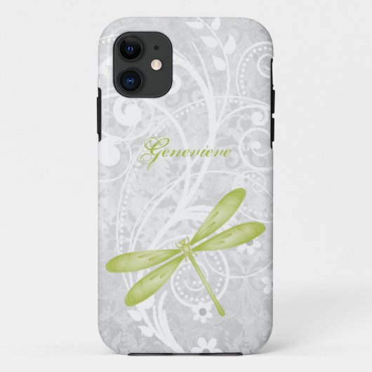 Groene Dragonfly gepersonaliseerd Case-Mate iPhone Case (Achterkant)
